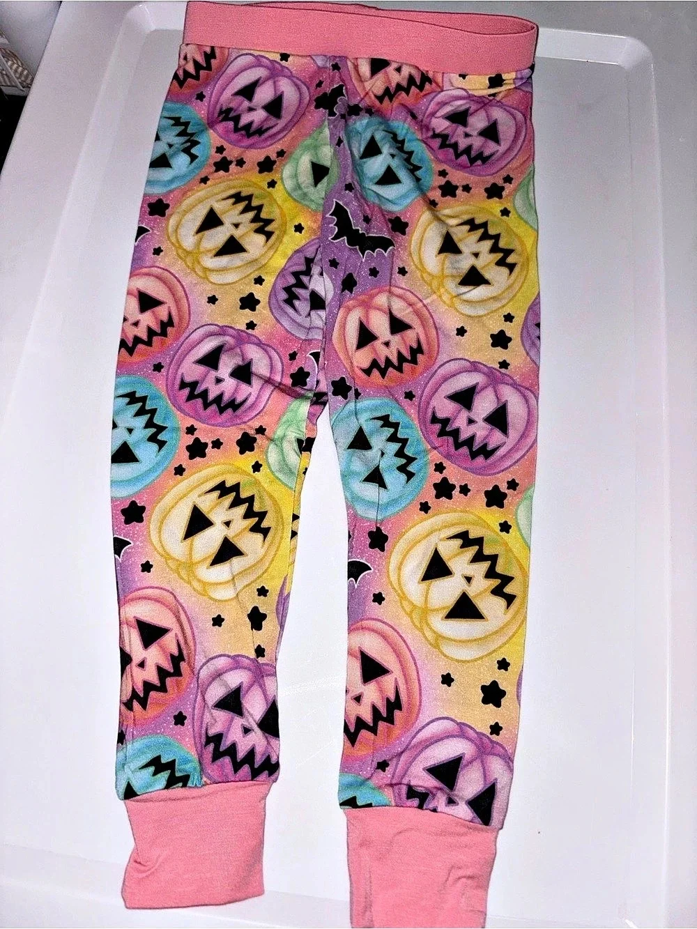 Neon Pumpkin bamboo Pajama Set 12-18M